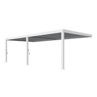 WANDPERGOLA Deluxe Plus Terrassenüberdachung Aluminium 4 x 8 m - Anthrazit, Metall (400/255/800cm) - WEIDE