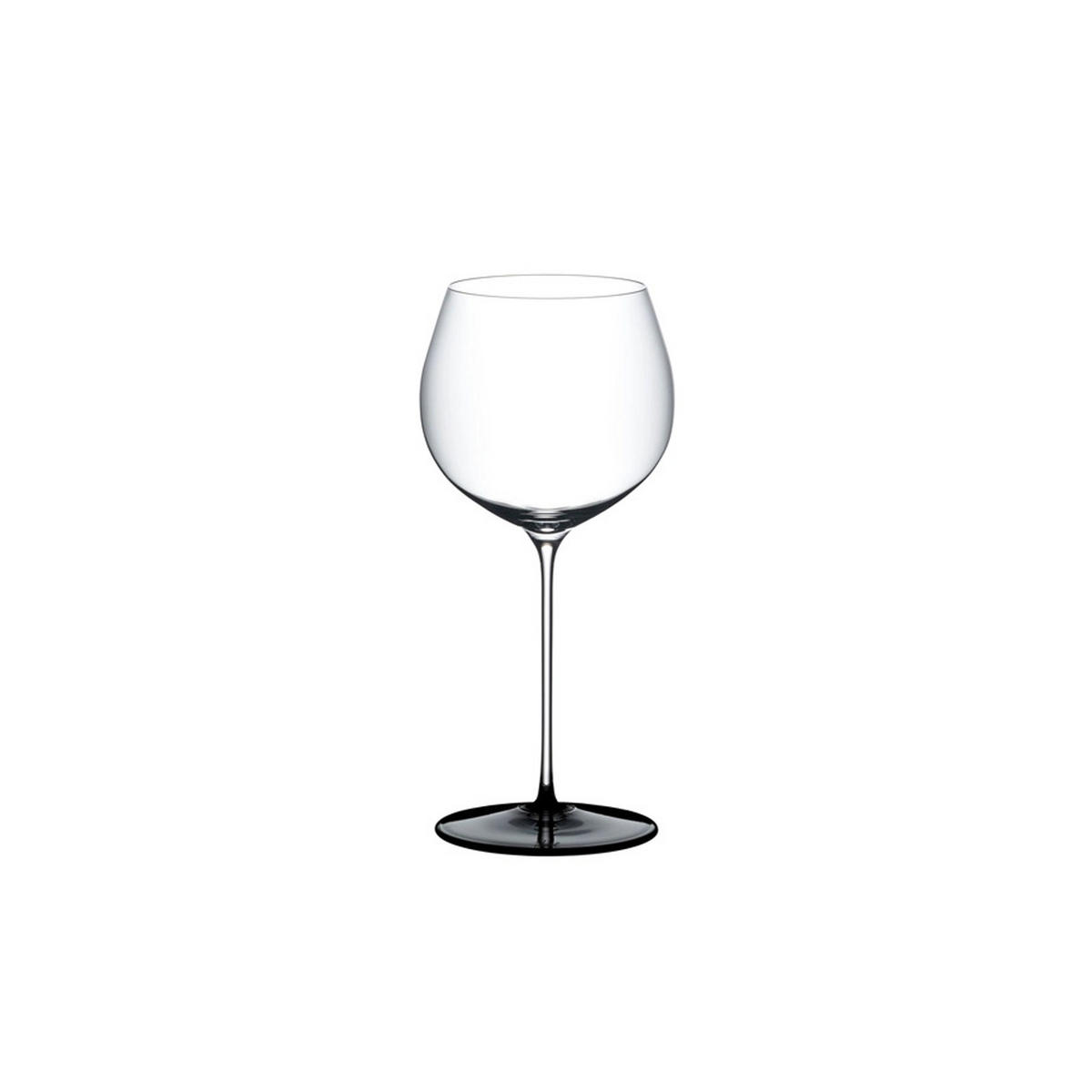 WEISSWEINGLAS Fatto A Mano Black Tie Chardonnay, Kristallglas, 660 ml - Schwarz, Glas (0.66L) - Riedel