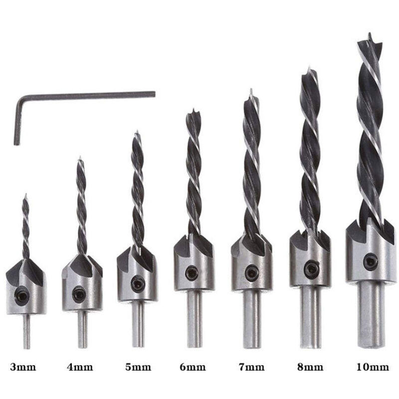 BIT-SATZ,3/4/5/6/7/8/10MM - Silberfarben, Metall (10/1/1cm) - LIBRATON