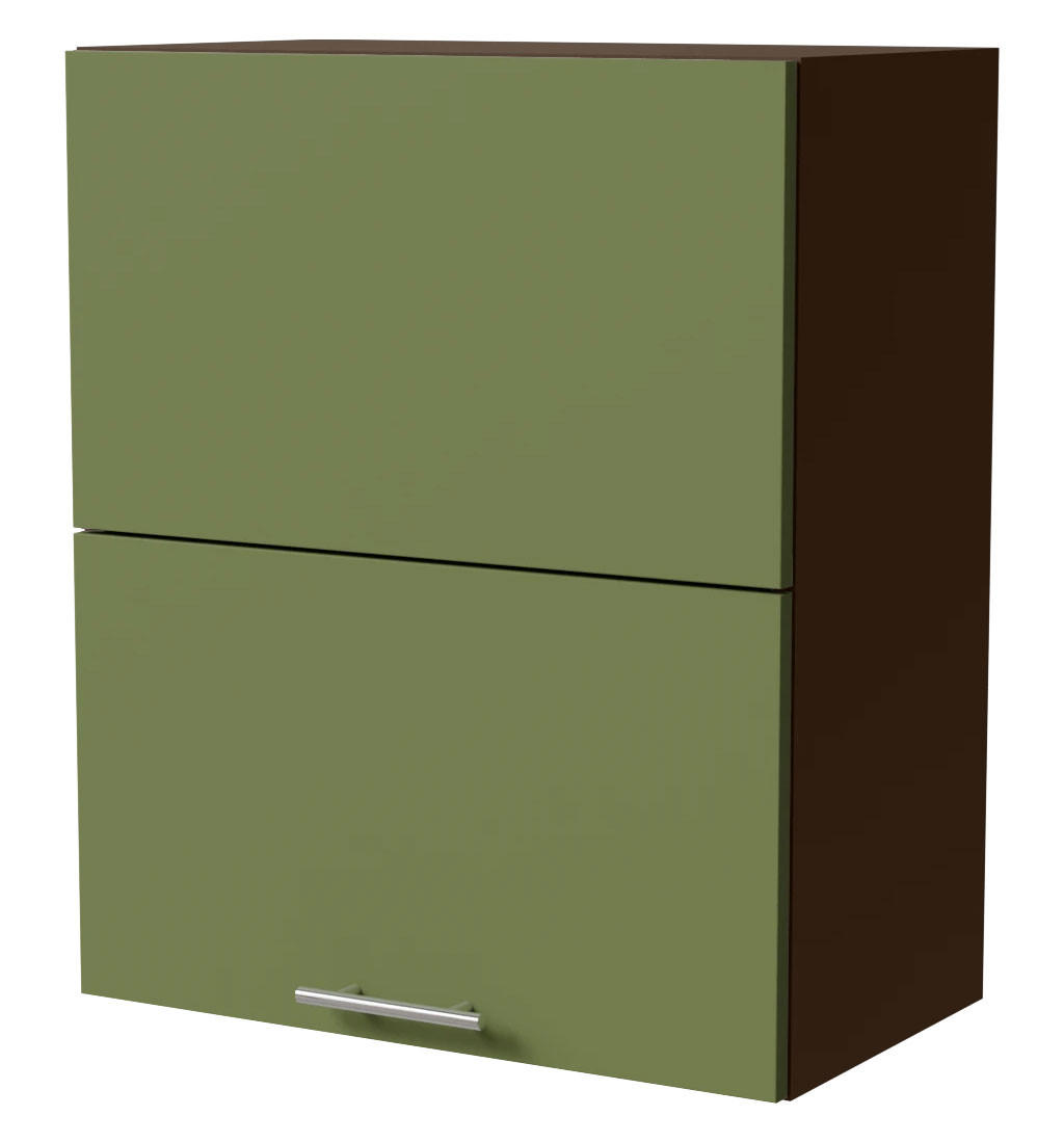 Feldmann-Wohnen Klapphängeschrank Grün, Dunkelgrau 60x72x32.5 cm
