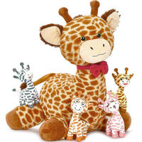 STOFFTIER Giraffe mit 4 Babys 50 cm - Multicolor, Textil (20/55cm)