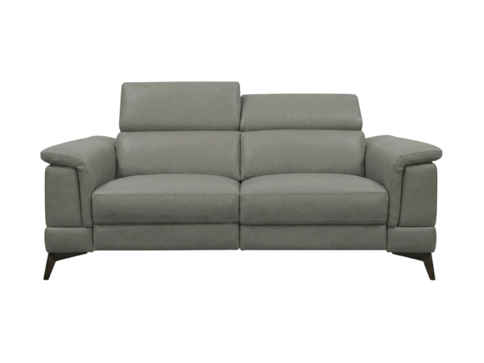 3-SITZER Sofa Planet Echtleder Perlgrau - Hellgrau, Leder/Metall (200/80/110cm)