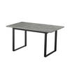 ESSTISCH ANNA 120-160/80/76 cm Beton - Anthrazit, Holz (80/120/76cm) - B&D Home