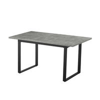 ESSTISCH ANNA 120-160/80/76 cm Beton - Anthrazit, Holz (80/120/76cm) - B&D Home
