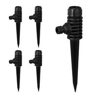 5XSPRÜHREGNER - Schwarz, Kunststoff (6/19/3cm) - Relaxdays