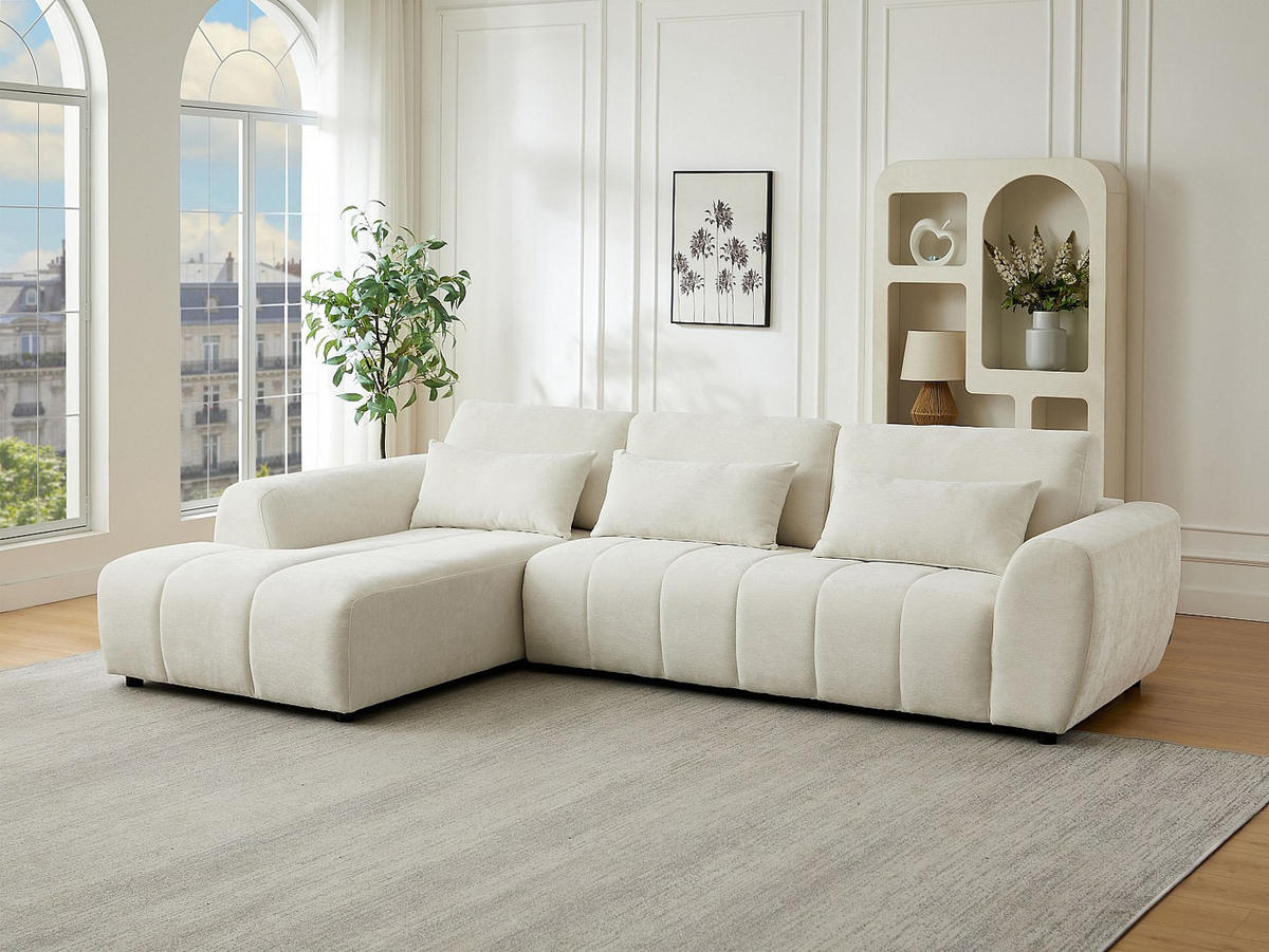 SOFA ohne Schlafmöglichkeit - -Sitzer - Stoff - Beige - - Beige, Textil (303/103/196cm) - Vente-Unique