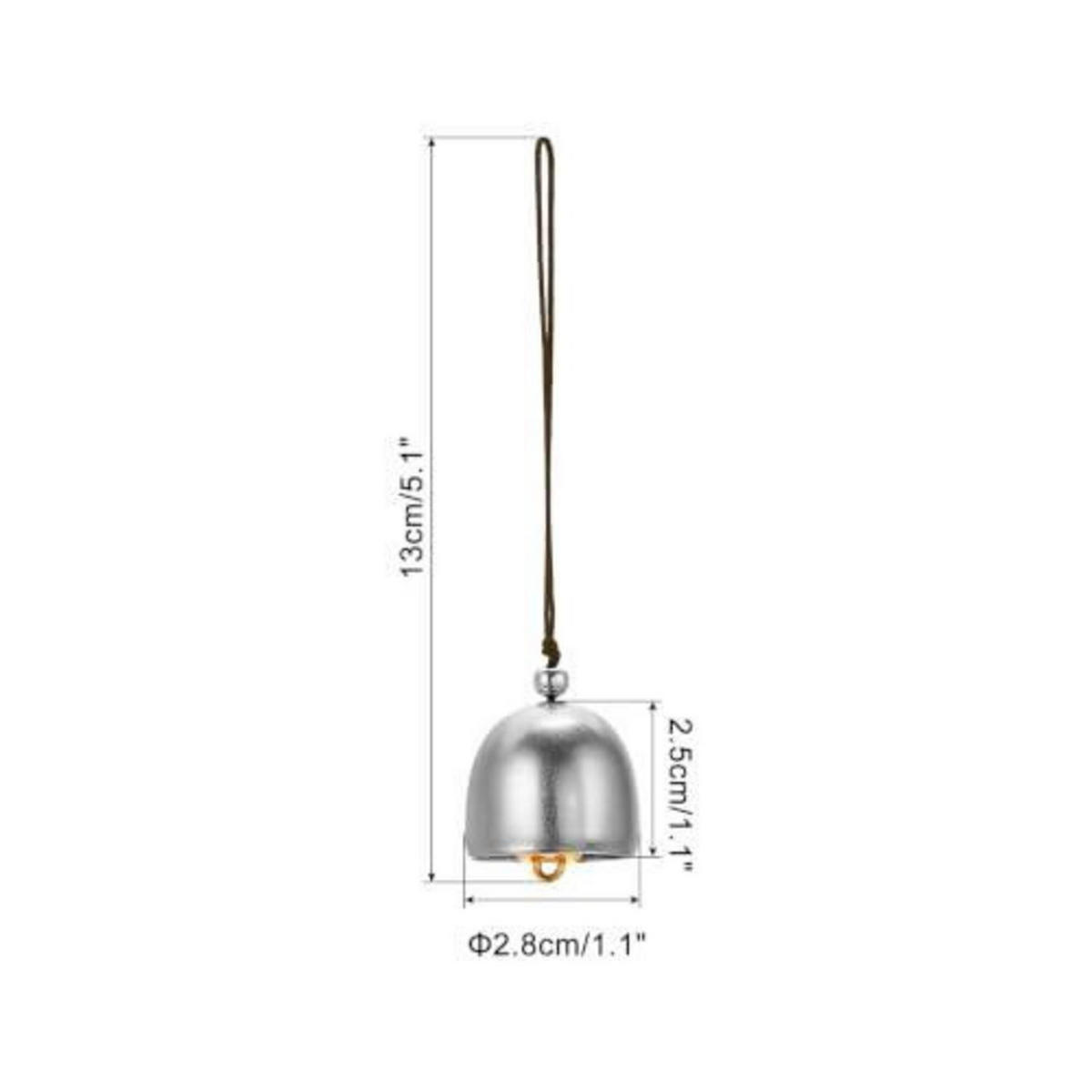WINDSPIEL 3-teiliges Set Metall Silber/Braun - Multicolor, Metall (13/2.8/2.8cm)