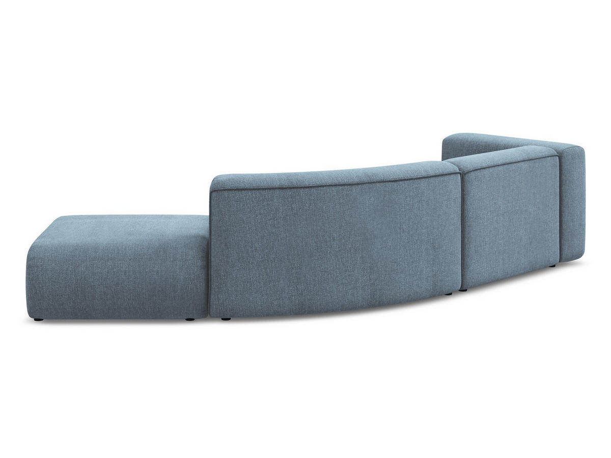 POUF Chenille Stoff Grün - Schwarz/Grün, Kunststoff/Textil (94/40/89cm) - Makamii