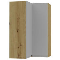ECKHÄNGESCHRANK Avellino W14/60 Eiche Artisan / Dust Grey Acryl Matt 60 / 60 / 96cm - Eiche Artisan/Grau, Holz/Holzwerkstoff (60/96/60cm) - Feldmann-Wohnen