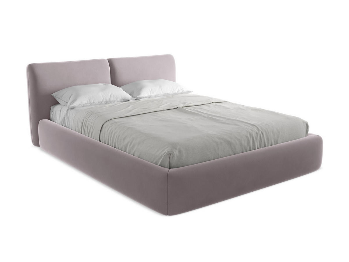 POLSTERBETT mit Bettkasten und Lattenrost 180x228 Violett - Lila/Flieder, Kunststoff/Textil (160/200cm) - Makamii