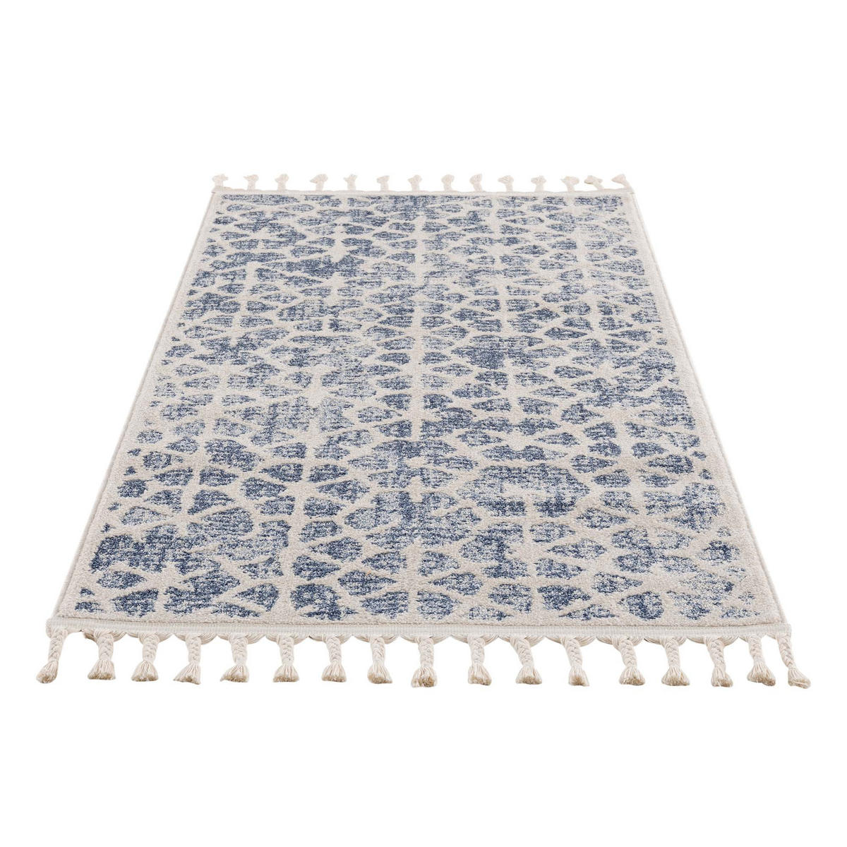 KURZFLOR-TEPPICH Art 1271 Blau 80x150 cm - Blau, Textil (80/150cm) - carpet city