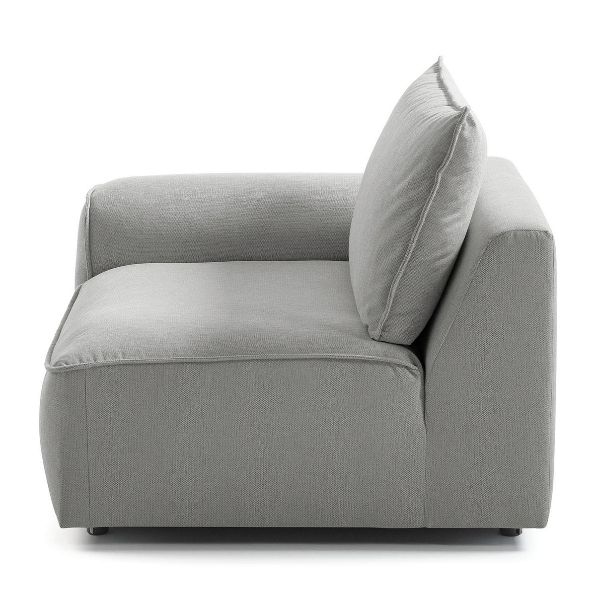 MODULSESSEL - Hellgrau, Holz/Textil (104/82/99cm) - home24