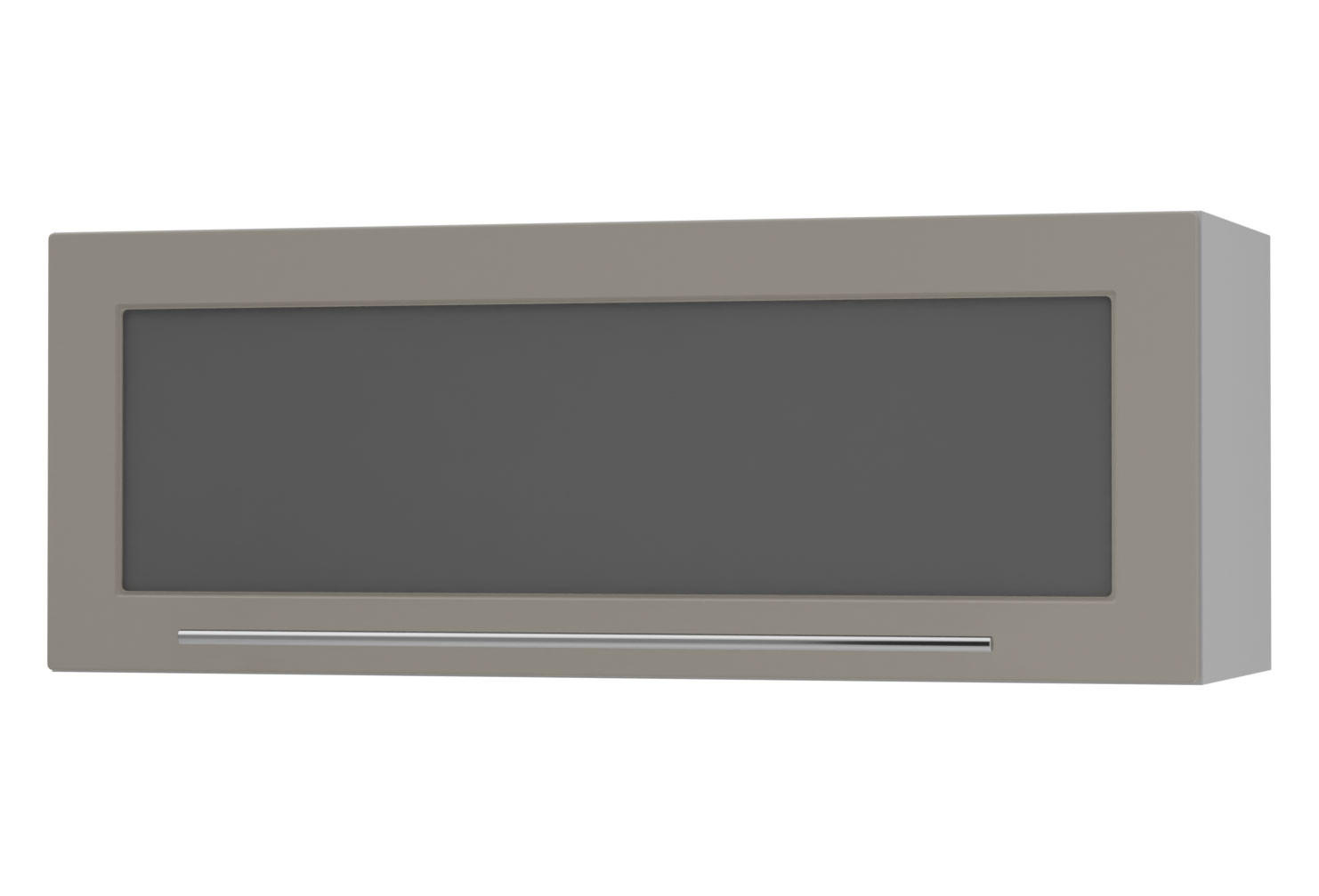 KLAPPHÄNGESCHRANK Kvantum W4BS/90 Beige Matt / Grau Matt 90 / 32,5 / 36cm - Beige/Grau, Holz/Holzwerkstoff (90/36/32.5cm) - Feldmann-Wohnen