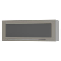 KLAPPHÄNGESCHRANK Kvantum W4BS/90 Beige Matt / Grau Matt 90 / 32,5 / 36cm - Beige/Grau, Holz/Holzwerkstoff (90/36/32.5cm) - Feldmann-Wohnen