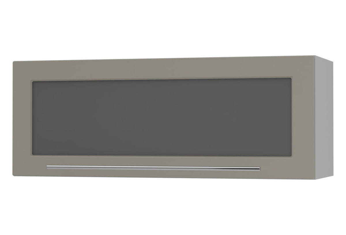 KLAPPHÄNGESCHRANK Kvantum W4BS/90 Beige Matt / Grau Matt 90 / 32,5 / 36cm - Beige/Grau, Holz/Holzwerkstoff (90/36/32.5cm) - Feldmann-Wohnen
