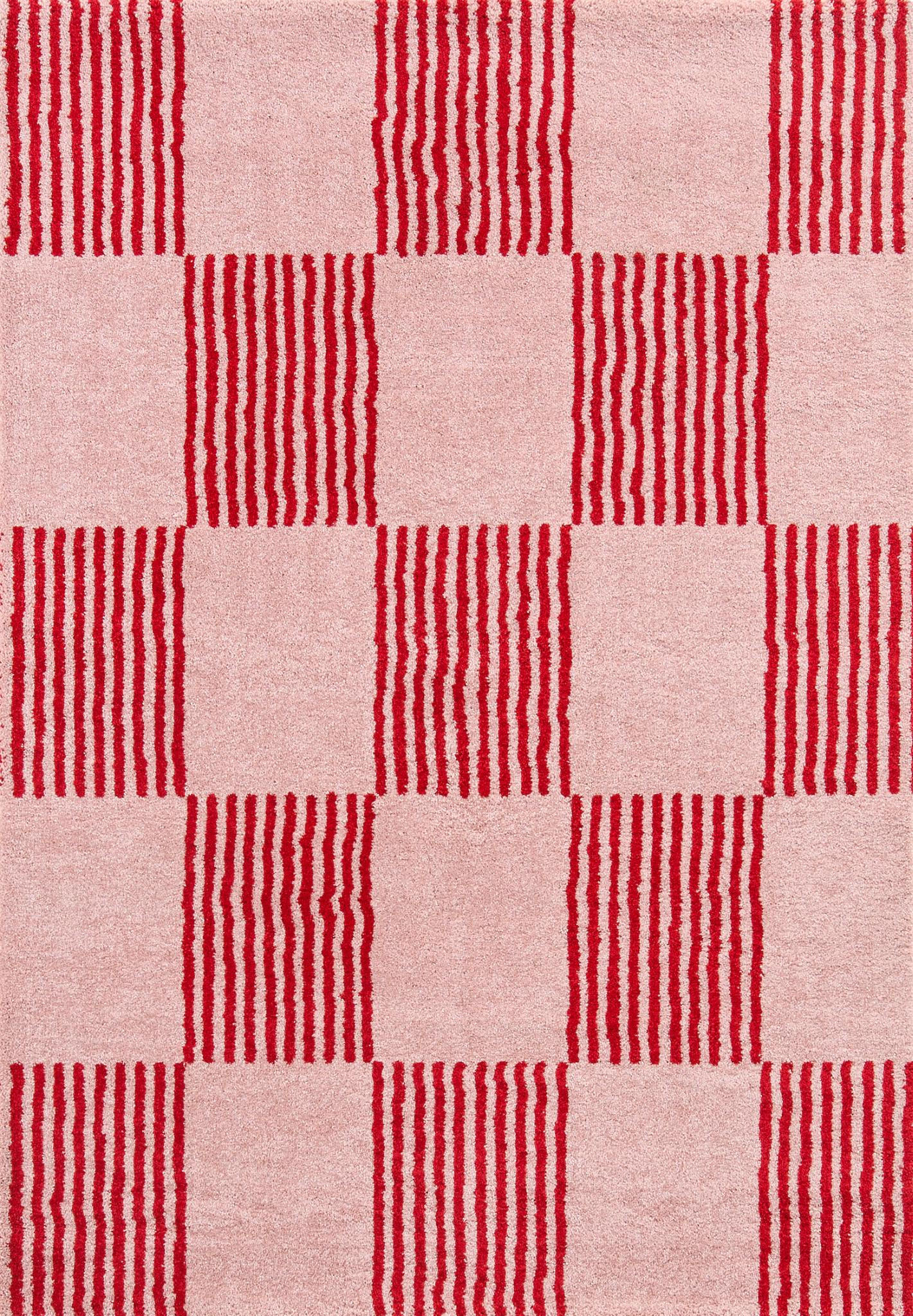 TEPPICH vintage mit blumenmuster rot Groovy 120x160 cm - Rot, Textil (120/160cm) - Nazar Rugs