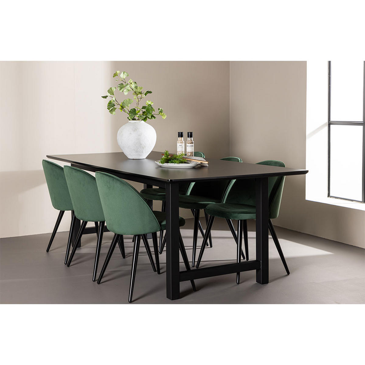 TISCHGRUPPE Grün - Grün, Holz (220/75/100cm) - ebuy24