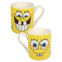 BECHER Spongebob Schwammkopf Smile Gelb 230 ml - Gelb, Keramik (0.23L)