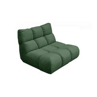 DREHSESSEL VIVIEN Smaragdgrün Velvet Drehbar (360°) - Smaragdgrün/Schwarz, Kunststoff/Textil (112/85/108cm) - KAWOLA