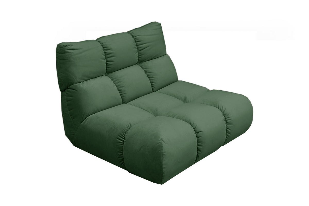 DREHSESSEL VIVIEN Smaragdgrün Velvet Drehbar (360°) - Smaragdgrün/Schwarz, Kunststoff/Textil (112/85/108cm) - KAWOLA