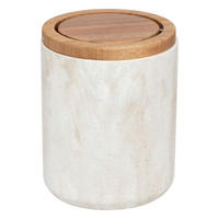 TISCHMÜLLEIMER Come, Mülleimer, Abfalleimer, Polyresin, Beige, 1.5 L - Beige, Kunststoff (11.9/15.8cm) - 5five Simply Smart
