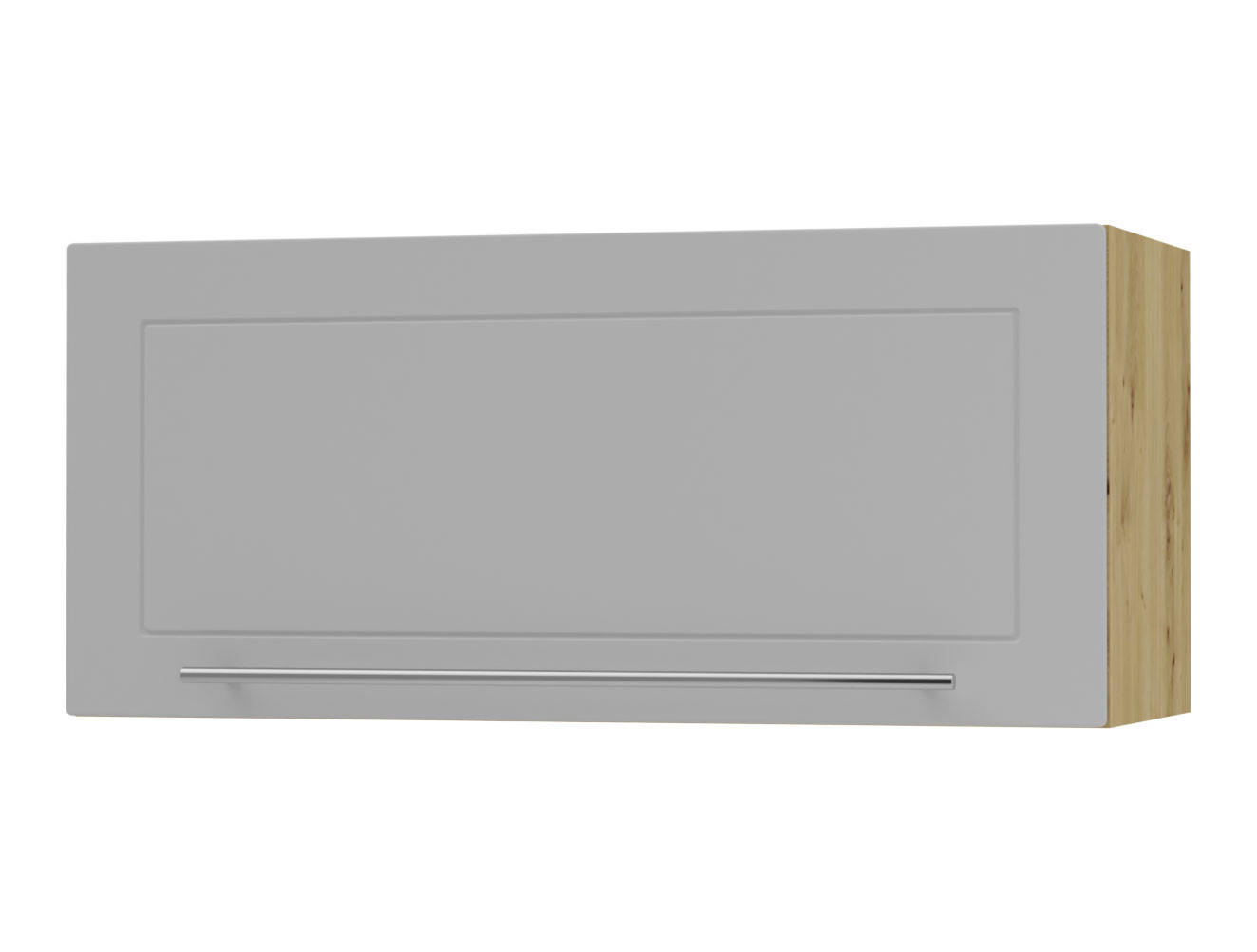 KLAPPHÄNGESCHRANK Kvantum W4B/80-AV Dust Grey Matt / Eiche Artisan Matt 80 / 32,5 / 36cm - Eiche Artisan/Grau, Holz/Holzwerkstoff (80/36/32.5cm) - Feldmann-Wohnen