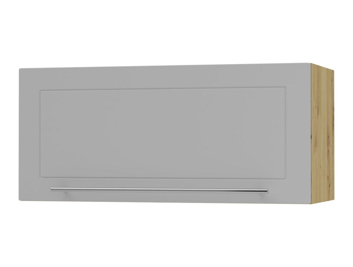 KLAPPHÄNGESCHRANK Kvantum W4B/80-AV Dust Grey Matt / Eiche Artisan Matt 80 / 32,5 / 36cm - Eiche Artisan/Grau, Holz/Holzwerkstoff (80/36/32.5cm) - Feldmann-Wohnen