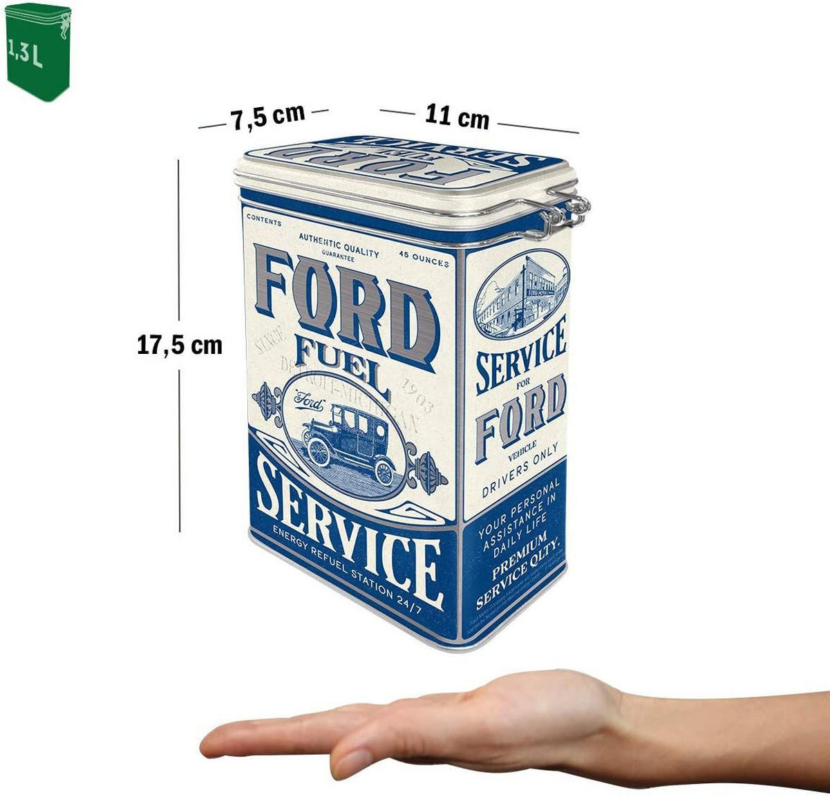 AROMADOSE Ford Fuel Service - Multicolor, Metall (11/17.5/7.5cm) - Nostalgic-Art