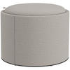 SITZHOCKER mit Stauraum, Runder Hocker mit Klappdeckel Polsterhocker Hellgrau - Hellgrau, Textil (56/42/56cm) - HOMCOM