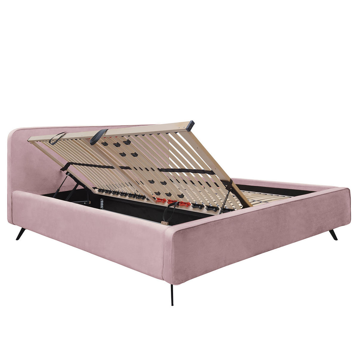 POLSTERBETT - Mauve, Textil (200/200cm) - home24