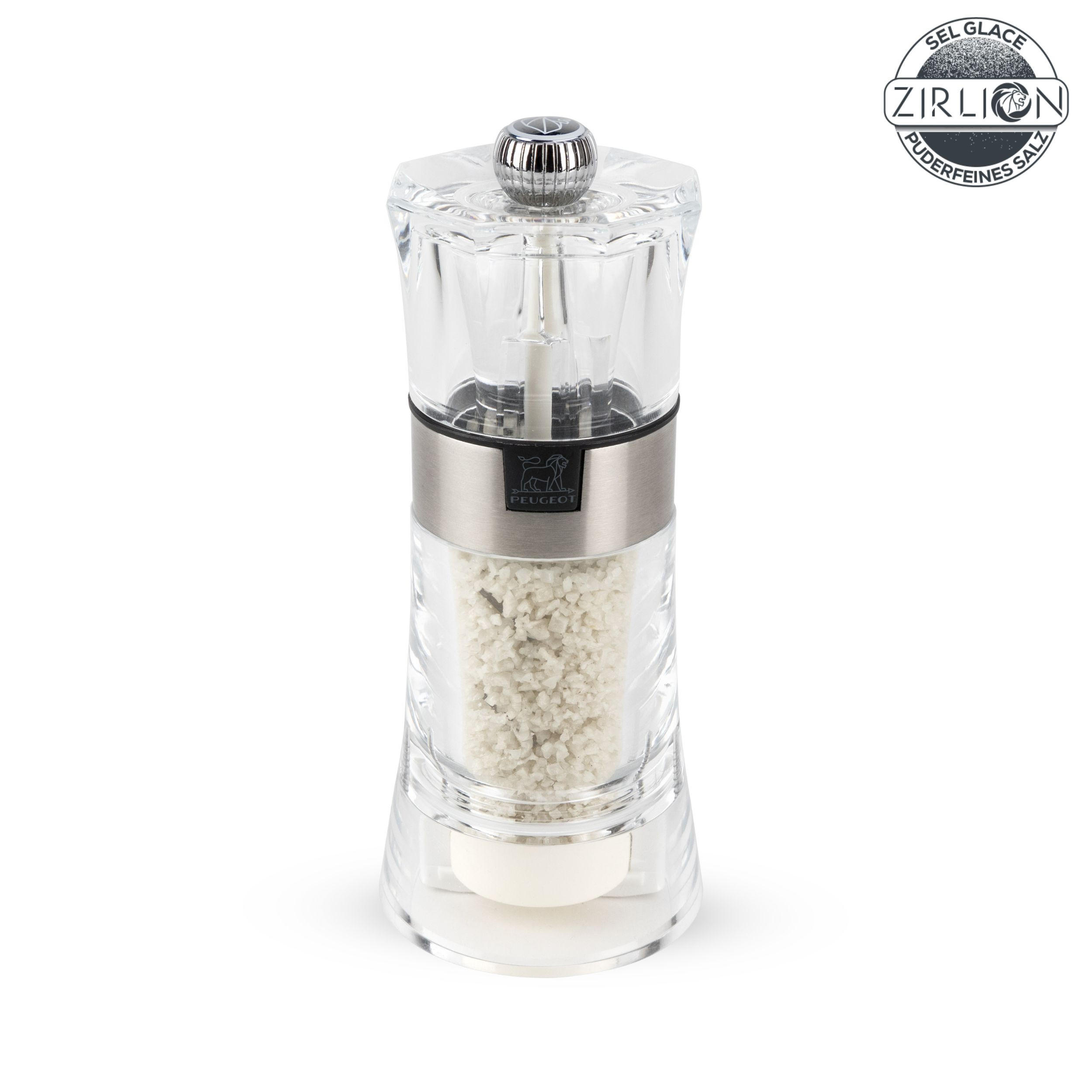 FEUCHTSALZMÜHLE Oslo 14cm Acryl/Edelstahl Zirkonia-Mahlwerk - Transparent, Kunststoff (5.8/14/5.8cm) - PEUGEOT