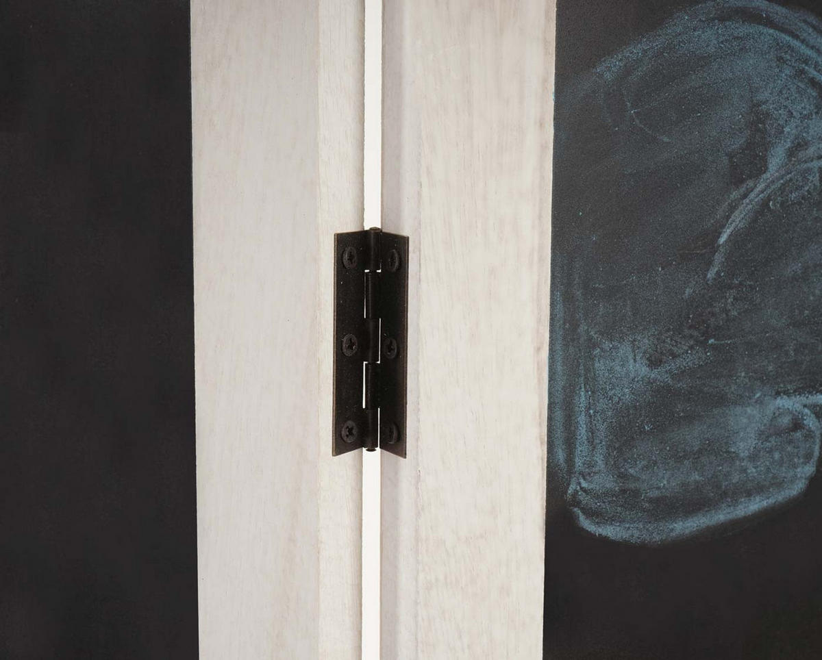 PARAVENT KREIDE Weiß - Weiß, Holz (137/155/2cm) - MCW