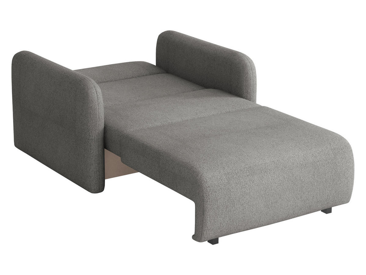 SCHLAFSOFA Viva Sun I - Dunkelgrau/Schwarz, Holz/Textil (100/85/103cm) - MIRJAN24