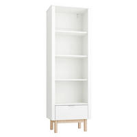 KNJIŽNI REGAL Miloo Bela - bela, leseni material (65/198/42cm) - Petits-meubles
