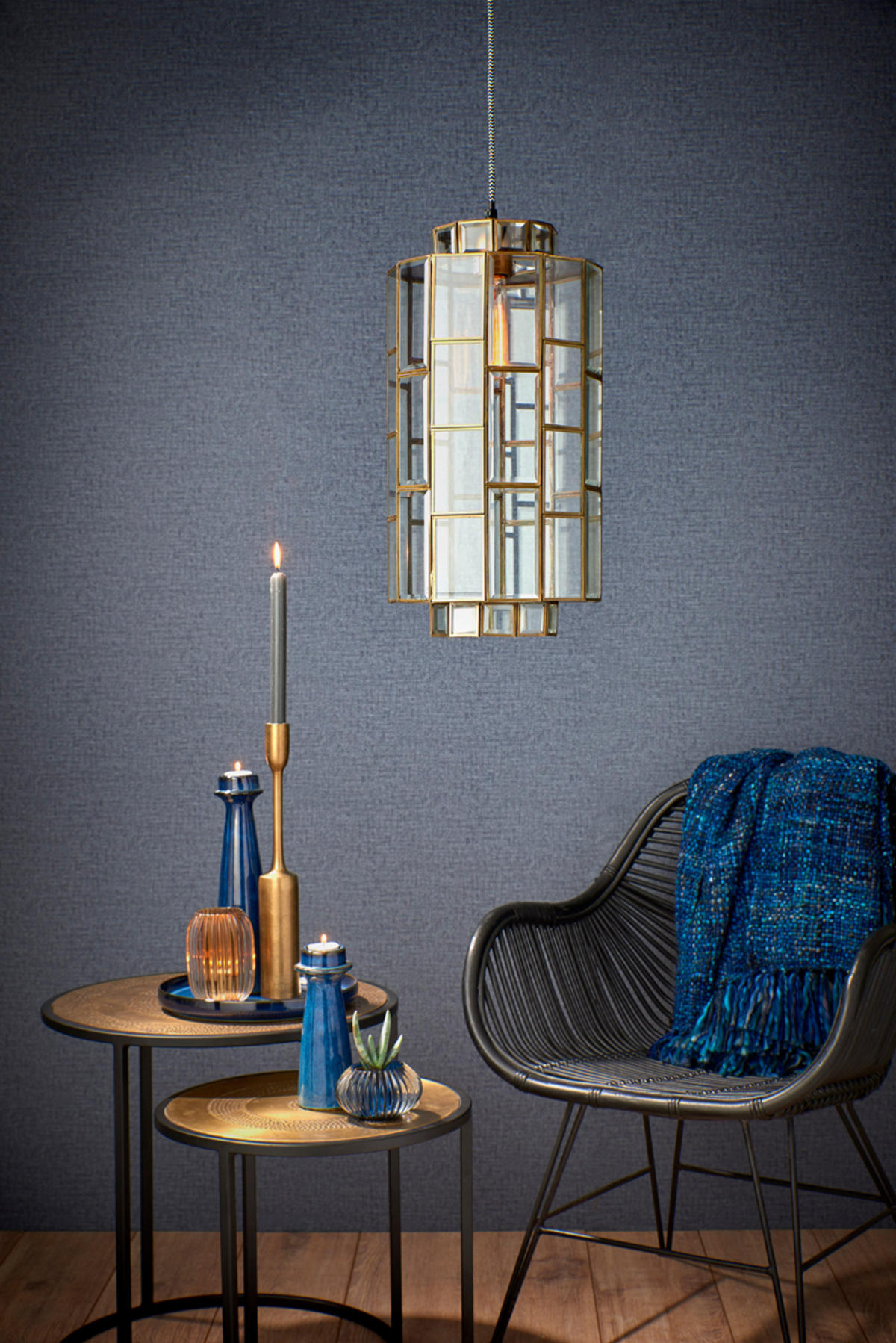 HÄNGELAMPE Søstrene Bronze Ø24/45 cm - Bronzefarben, Metall (24/24/45cm) - Light & Living