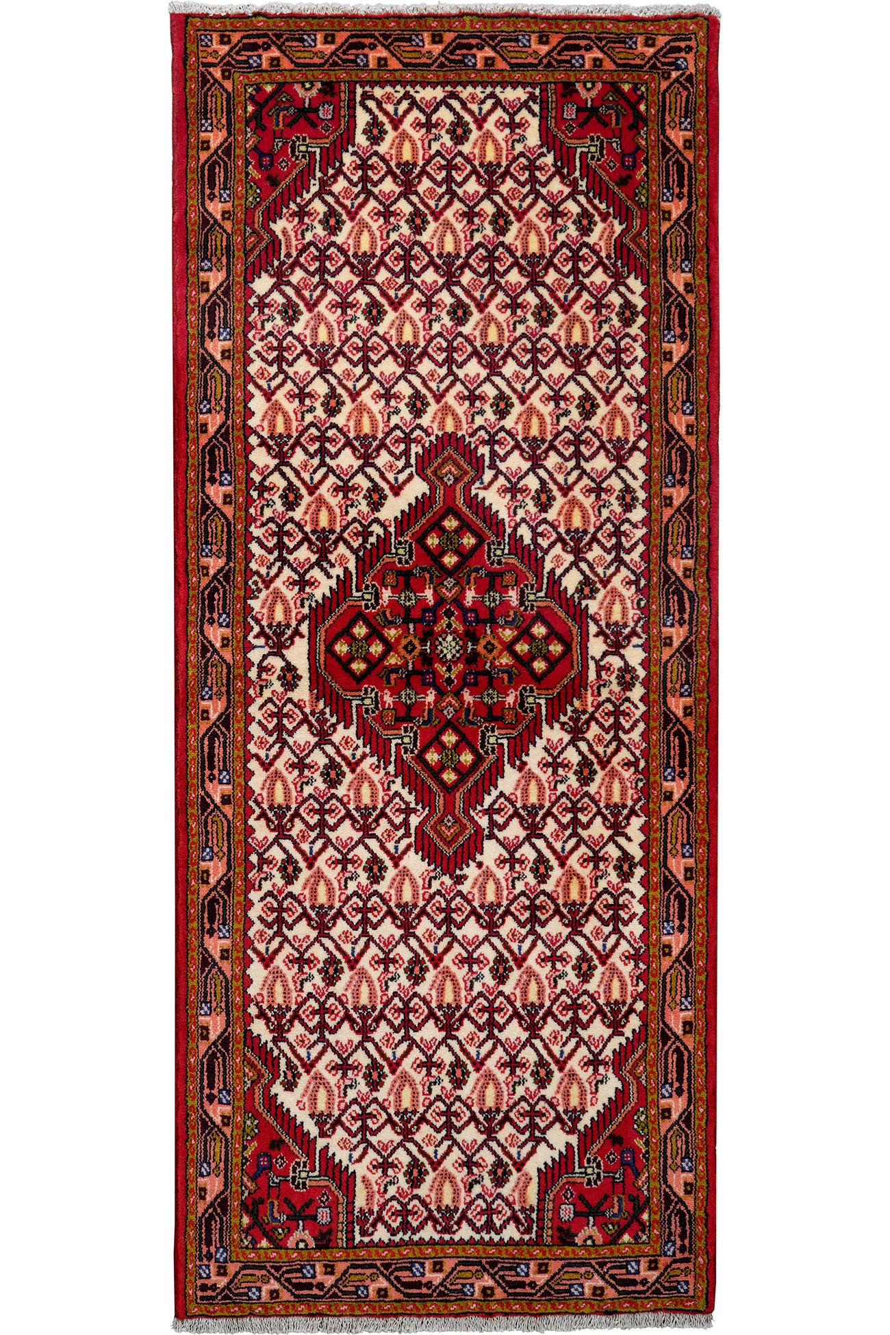TEPPICH Assadabad Mehrfarbig 193/80 cm Schurwolle - Multicolor, Textil (80/193cm) - Looma