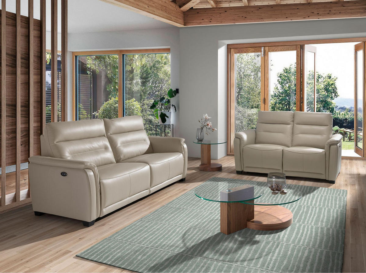 ECKTISCH Runder aus gehärtetem Glas und Nussbaumholz Ø60/48 cm - Transparent/Nussbaumfarben, Glas/Holz (60/60/48cm) - ANGEL CERDA