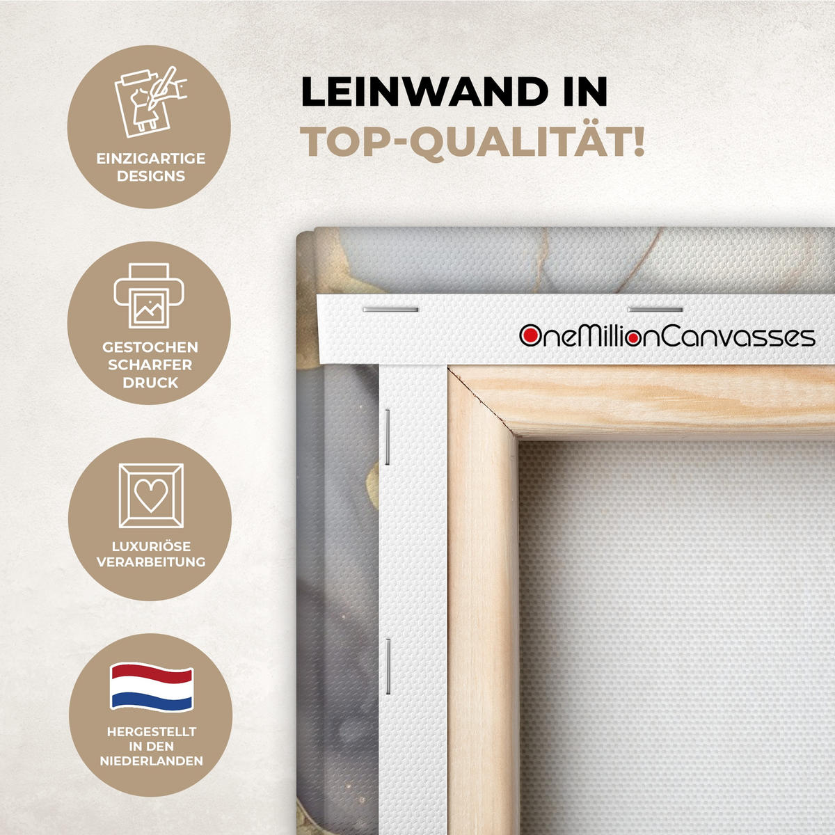 LEINWANDBILD Marmor - Schwarz - Gold - Weiß Wanddeko 40x60 cm - Dunkelgrau, Textil (40/60cm) - MuchoWow