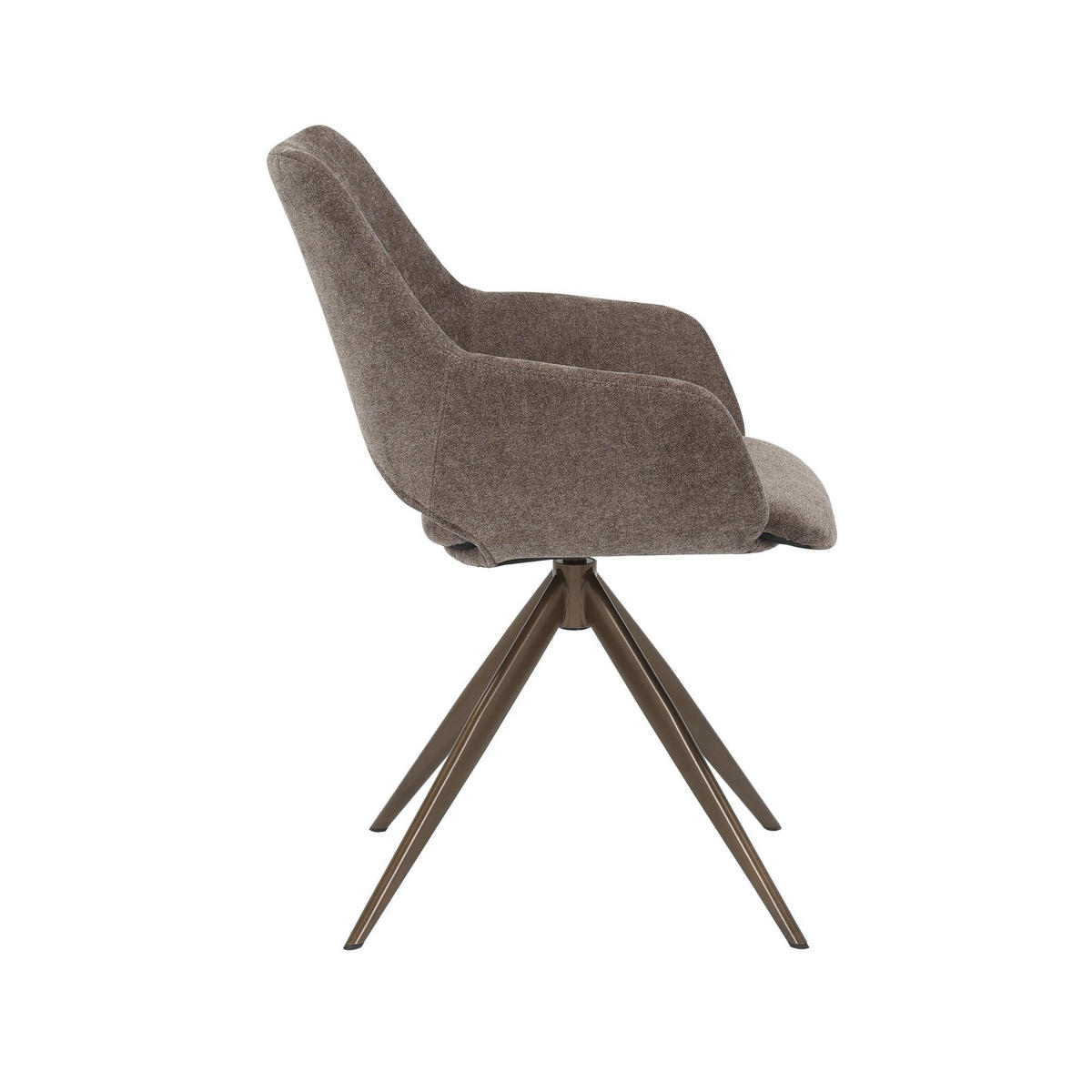 ESSZIMMERSTUHL Daisy Braun 60/61/82 cm - Braun, Textil (61/82/60cm) - Starfurn