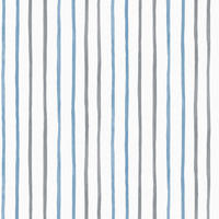 VLIESTAPETE Painterly Stripe | Blau Weiß | Streifen | 10mx52cm - Blau, Papier/Kunststoff (52/1000cm) - Graham & Brown