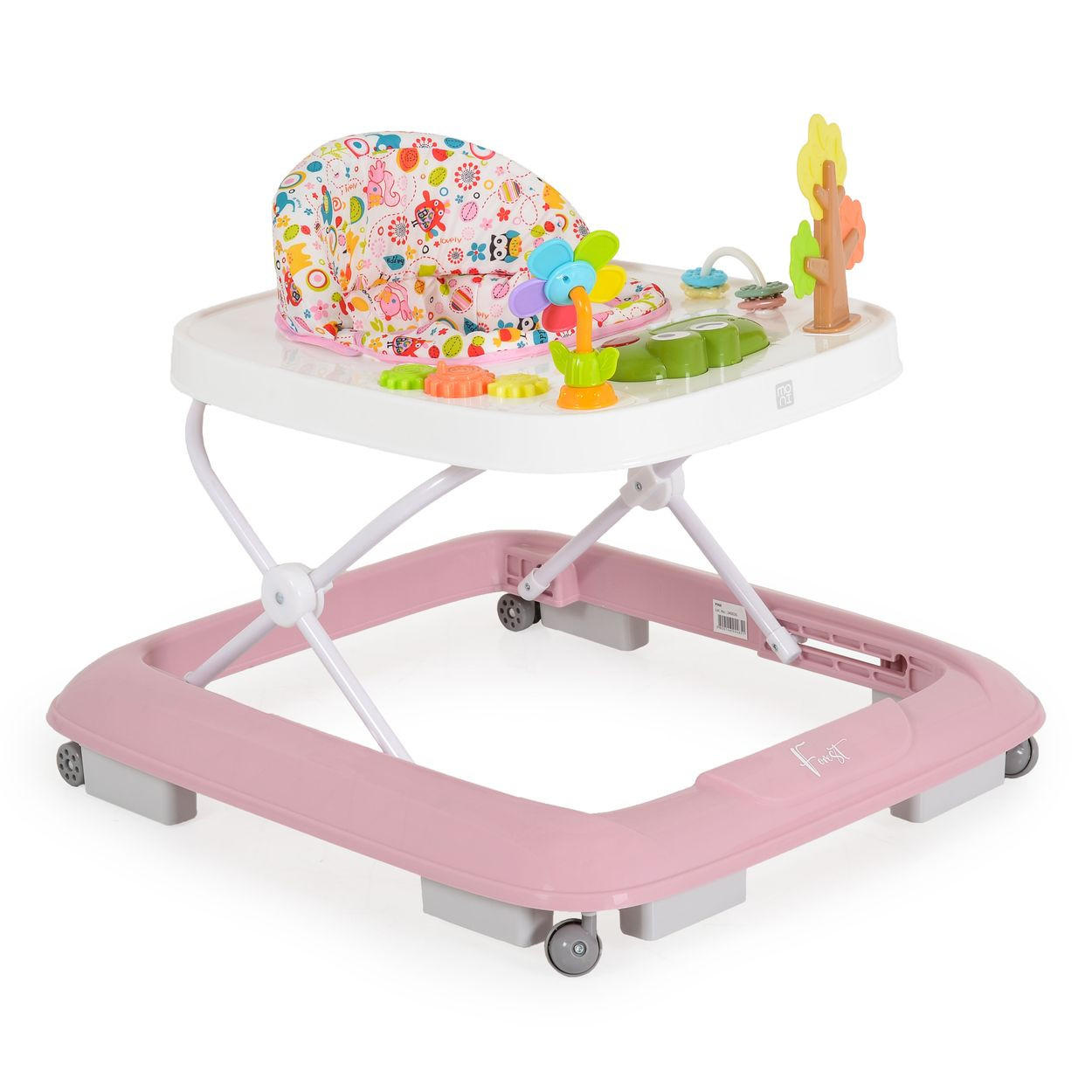 LAUFLERNHILFE Forest Lieder rosa Lichter Spielcenter Räder faltbar Stopper 12 kg - Rosa, Kunststoff (62/58/70cm) - Moni