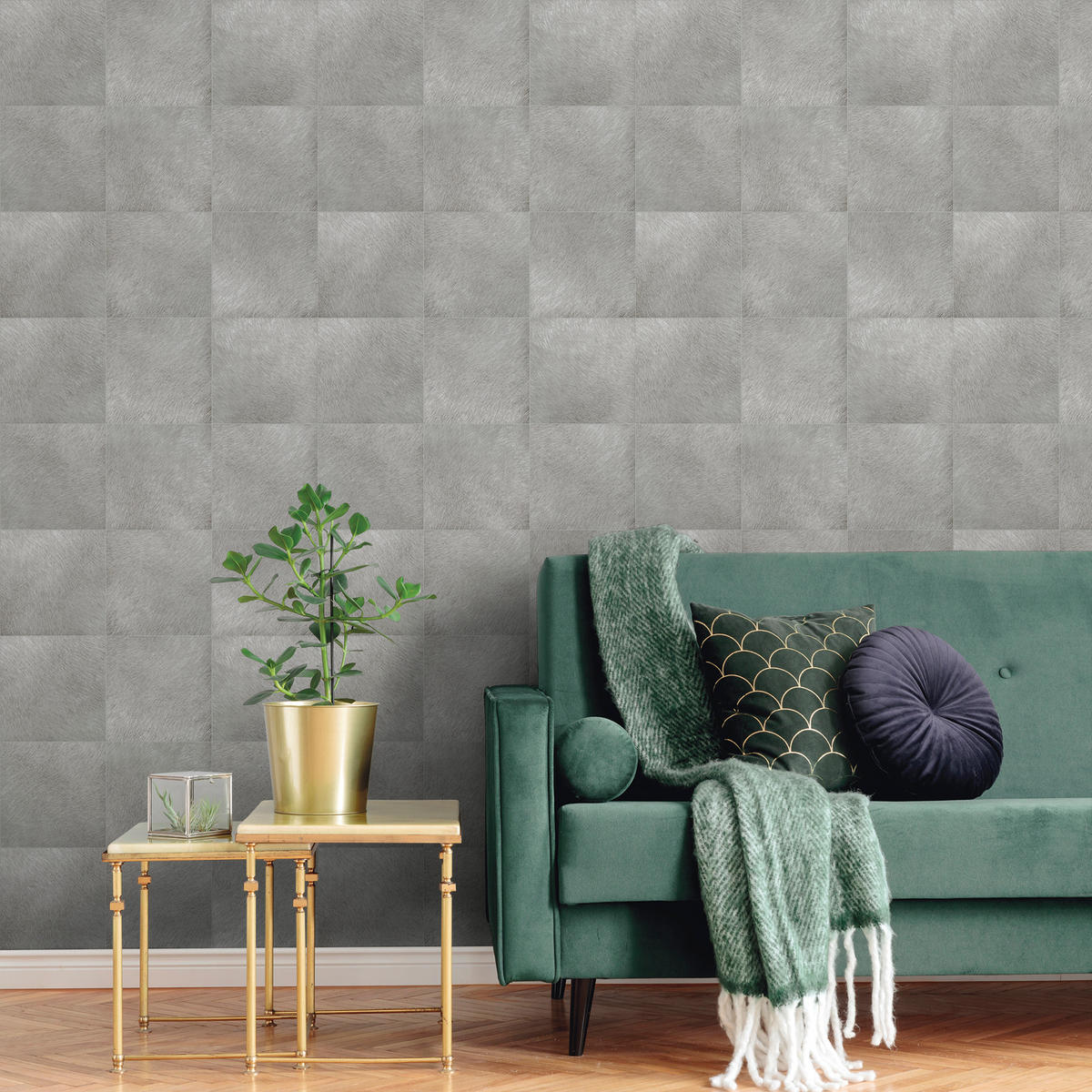 TAPETE Tierhautmuster 53 cm x 10 m - Grau, Papier (53/1000cm) - Sanders & Sanders