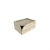 NACHTTISCH Rove Rechts Travertin 45/33,6/22 cm - Beige, Holzwerkstoff (45/22/33.6cm) - Decortie