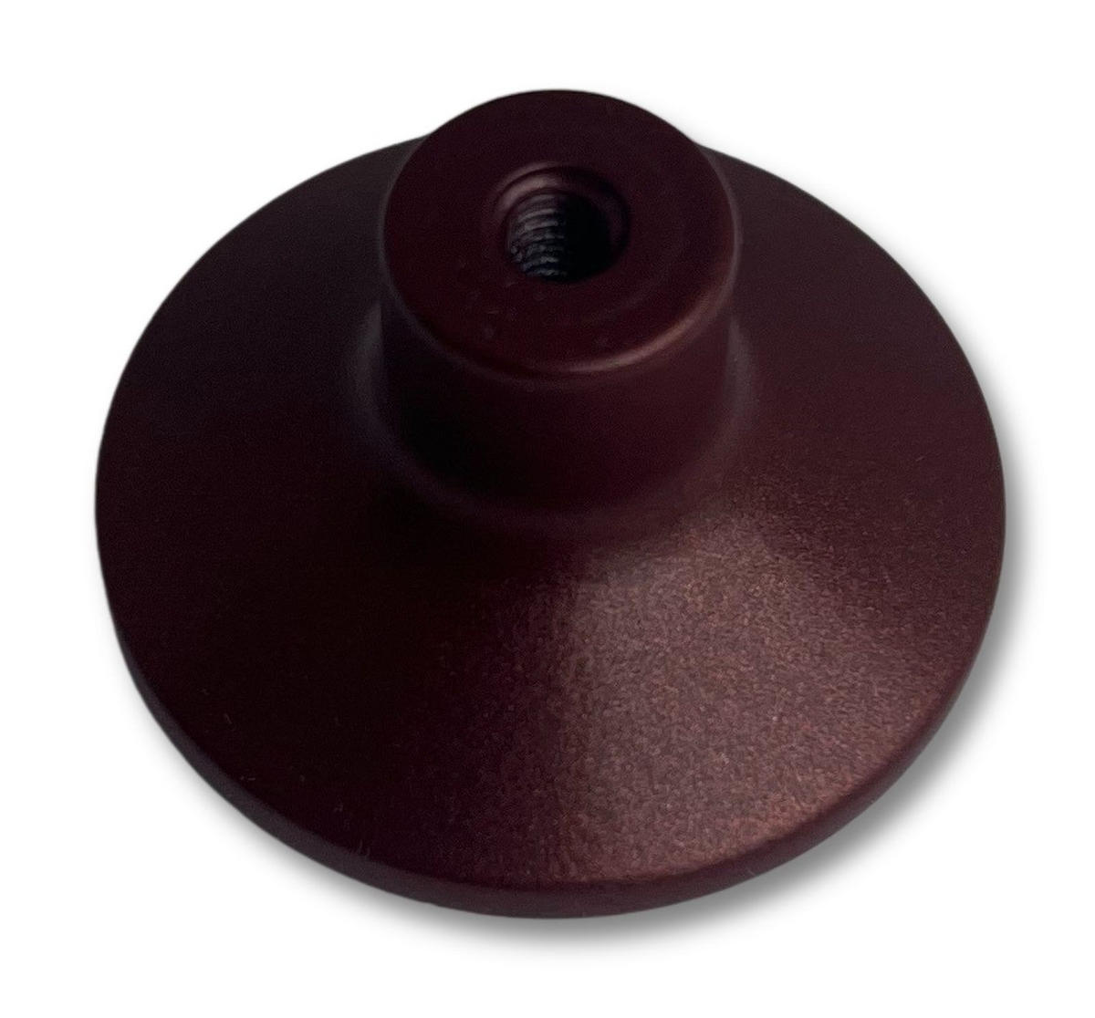 MÖBELKNOPF Bordeaux matt, Schrankknopf Astro Ø 36mm, Knopf modern - Bordeaux, Metall (3.6/1.9/1.9cm) - Livingpoint24