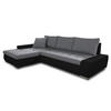 ECKSOFA Faris, Seite: Links - Schwarz/Grau, Holz/Textil (266/184cm) - Sofnet