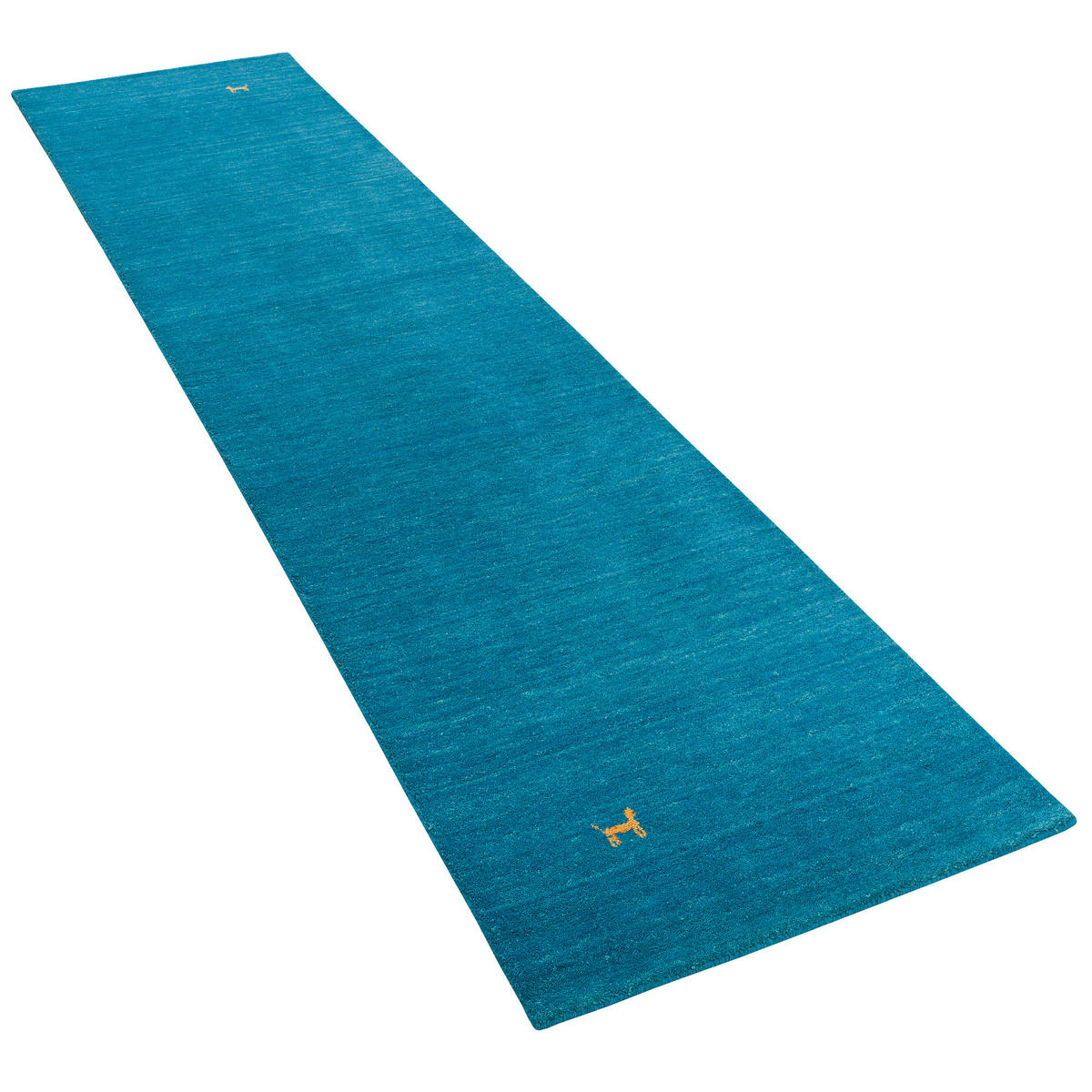 NATUR TEPPICH LÄUFER INDO NEPAL GABBEH SHIVA - Türkis, Textil (90/160cm) - Pergamon