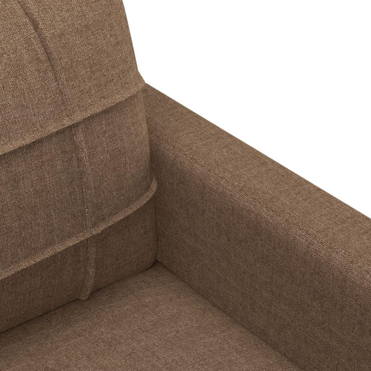 SOFAGARNITUR 4-TLG. Mit Kissen Braun Stoff - Braun, Textil (50/41/60cm) - vidaXL
