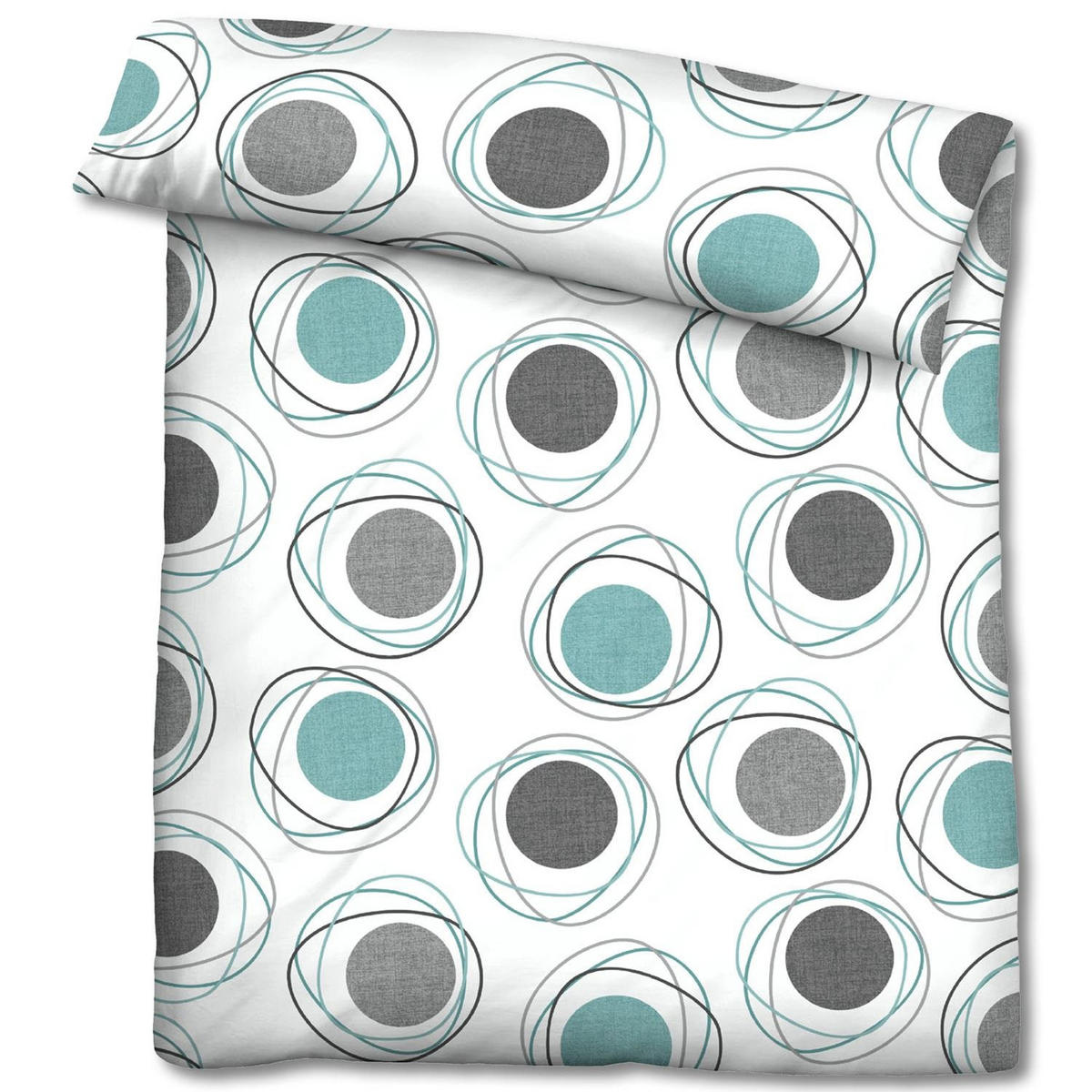 BETTWÄSCHE 155x220 cm - Weiß, Textil (155/220cm)