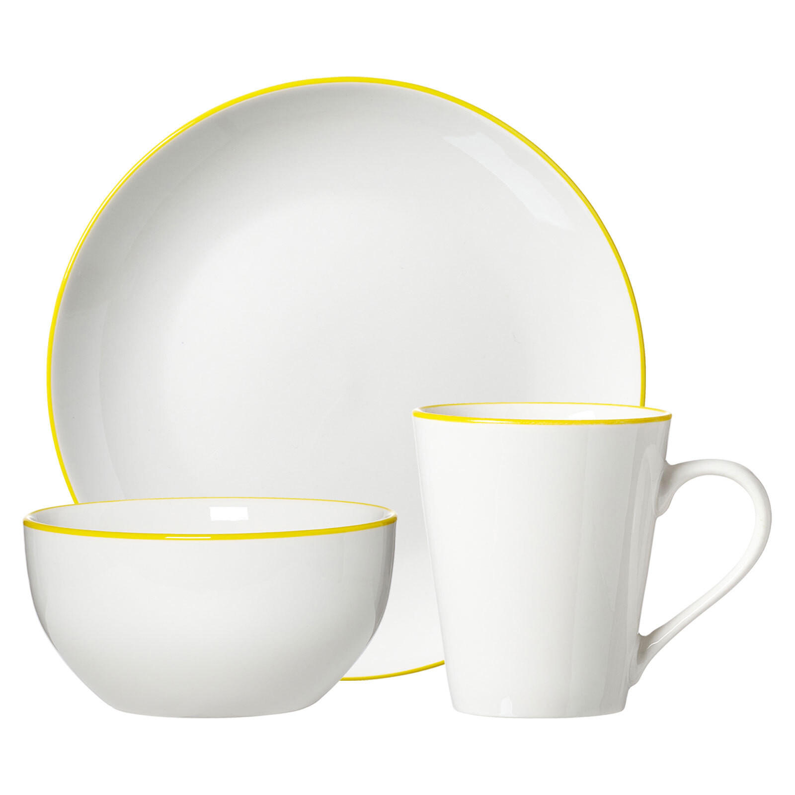 FRÜHSTÜCKS-SET Adela gelb 18er Set - Gelb, Keramik (1/1/1cm) - Ritzenhoff Breker