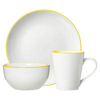FRÜHSTÜCKS-SET Adela gelb 18er Set - Gelb, Keramik (1/1/1cm) - Ritzenhoff Breker